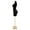 82.68 in-Black, variant on Adjustable Height Clothing Model Props Female, Bust Dummy Mannequin Doll, Suede Model Display Stand, Clothing Store Clothes Display Model,  (Black, 59.06-82.68 in)