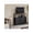 Black, variant on XX 5 Fabric Drawer Dresser TV Stand For Bedroom, Entertainment Center For 45 Inch TV With Storage Drawer Unit, Open Shelf, Adjustable Feet, Living Room
