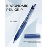 STAGEEK 12 Pack Blue Gel Pens, Quick Dry Blue Ink Pen, 0.5mm Fine Point Retractable Smooth Writing Pens for Journaling, Writing, Business Gel Pen for Office Home Supplies(Blue)