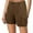 Brown, variant on QIJUNTUO ​Women's Utility Multi Pocket Outdoor Shorts With Durable Construction For Trail Hiking Adventures And Camping Gear​ Army Green