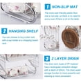 thumbnail image 4 of Stoneway 2-Tier Stainless Steel Dish Drying Rack Cup Drainer Strainer Home,20.9x9.8x14.6 in, 4 of 4