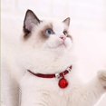 thumbnail image 2 of Collar ajustable para mascotas Collar de gato grabado Collar de gato suave Collar ajustable para (rosa), 2 of 3