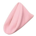 thumbnail image 2 of LA Linen 10-Pack Cloth Napkins, Washable Reusable Polyester Poplin Table Napkins, 18 by 18-Inch, Pink Light, 2 of 3