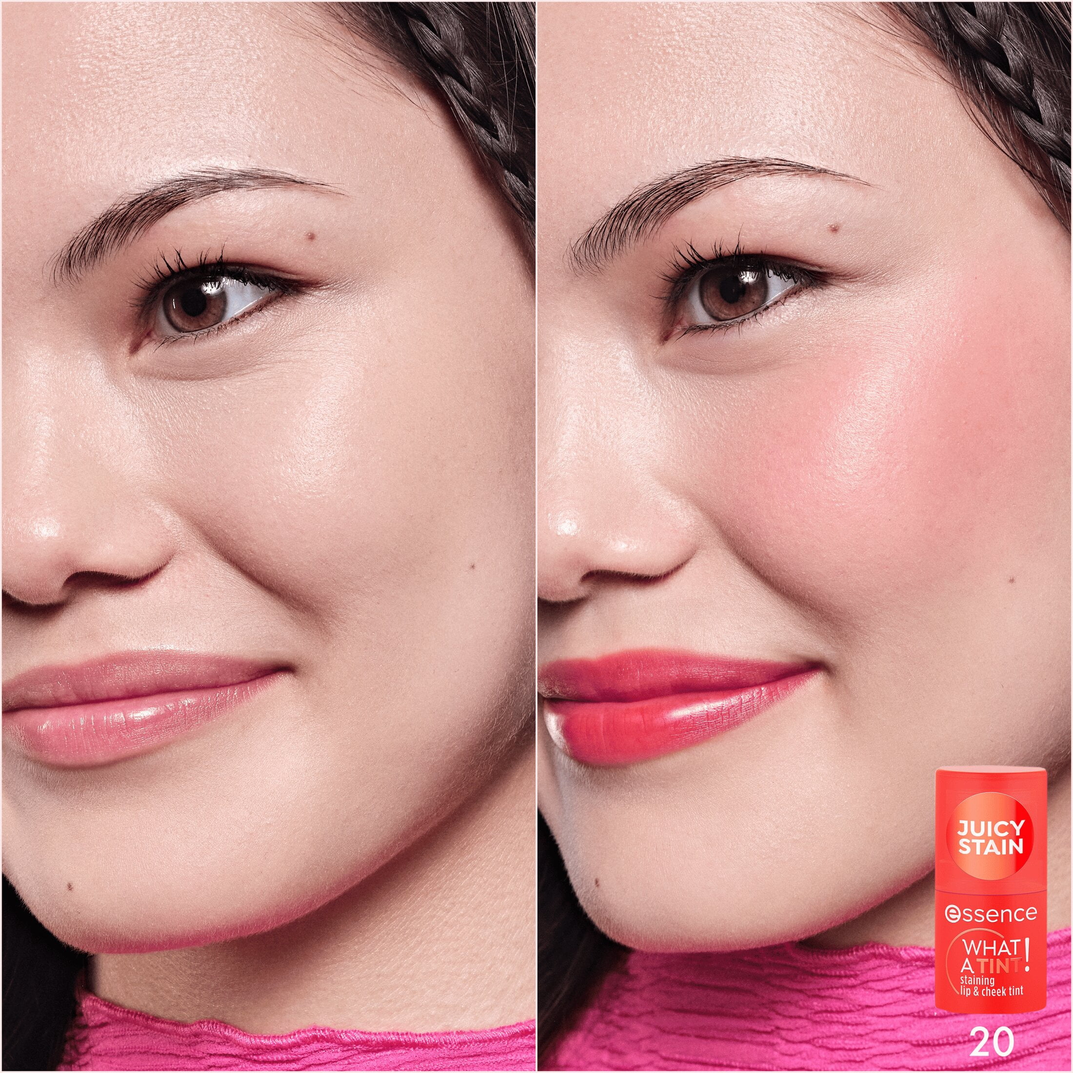 essence What a Tint Staining Lip & Cheek Jelly Tint, 20 Grapefruit Bliss