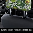 thumbnail image 4 of Kdxio Watercolor Green Tropical Pattern Print 2 Piece Car Head Rest Covers Set Auto Front/Rear Seats Headrest Cover Universal Fit Most Cars,Sedan, SUV, 4 of 9