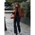 thumbnail image 3 of Chaqueta de traje con una hilera de botones y cuello de solapa versátil para mujer, abrigo informal de manga larga de Color sólido, Tops callejeros, otoño 2024, 3 of 5