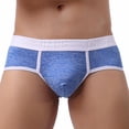 thumbnail image 4 of Ketyyh-chn99 Mens Briefs Underwear Men's Fashion Briefs Comfort Flex Fit Ultra Soft Cotton Stretch Boxer Briefs Blue,XL, 4 of 4