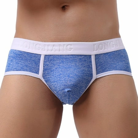 

Qcmgmg Mens Stretch Breathable Underwear Patchwork Briefs S