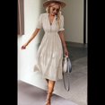 thumbnail image 3 of Vestido de Rayas Caqui L, 3 of 4