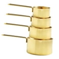 thumbnail image 5 of NUTEDOM Stainless Steel Measuring Cups & Spoon Set - Gold, 4PCS, 5 of 6