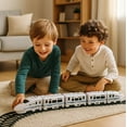 thumbnail image 3 of Electric High Speed Railway Toy - Simulation DesignToy, Subway Locomotive Model Educational Toys with Lights and Sounds, Freely Assembled, Smart Avoidance, 3 of 16