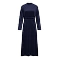 thumbnail image 4 of Womens Velvet Long Sleeve Maxi Dress - Turtleneck Tunic Solid Color Elegant Wedding Guest Party Cocktail Evening Party, 4 of 6