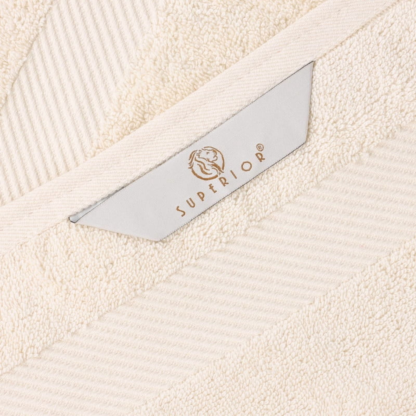 Superior Kendell Egyptian Cotton Bath Sheets, Set of 2, Ivory