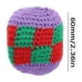 thumbnail image 4 of Aqestyerly Hacky Sack Cloth Bean Bags 6Pcs Handmade Woven Sandbags for Beginners Juggling Balls Multi-Color, 4 of 5