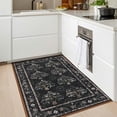 thumbnail image 3 of Balacho Farmhouse Floral Bohemian Faux Wool Area Rug, 2' x 3', Coffee, 3 of 7