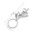 thumbnail image 2 of Worgeous Western Cowboy Style Keychain with Silver Alloy Finish for Party 2pcs Multifunctional Use, 2 of 8