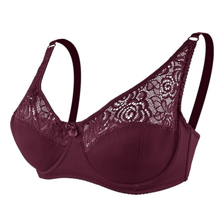 

Women Unlined Plus Size Bra Full Bust Sheer Bra Sexy Lace Push Up Brassiere Thin Cup Low Cut For Ladies Nightwear Chemise Nightie