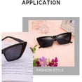 thumbnail image 6 of FEISEDY Square Cat Eye Sunglasses Vintage Cateye Frame UV400 Protection Sunglasses B2719, 6 of 7