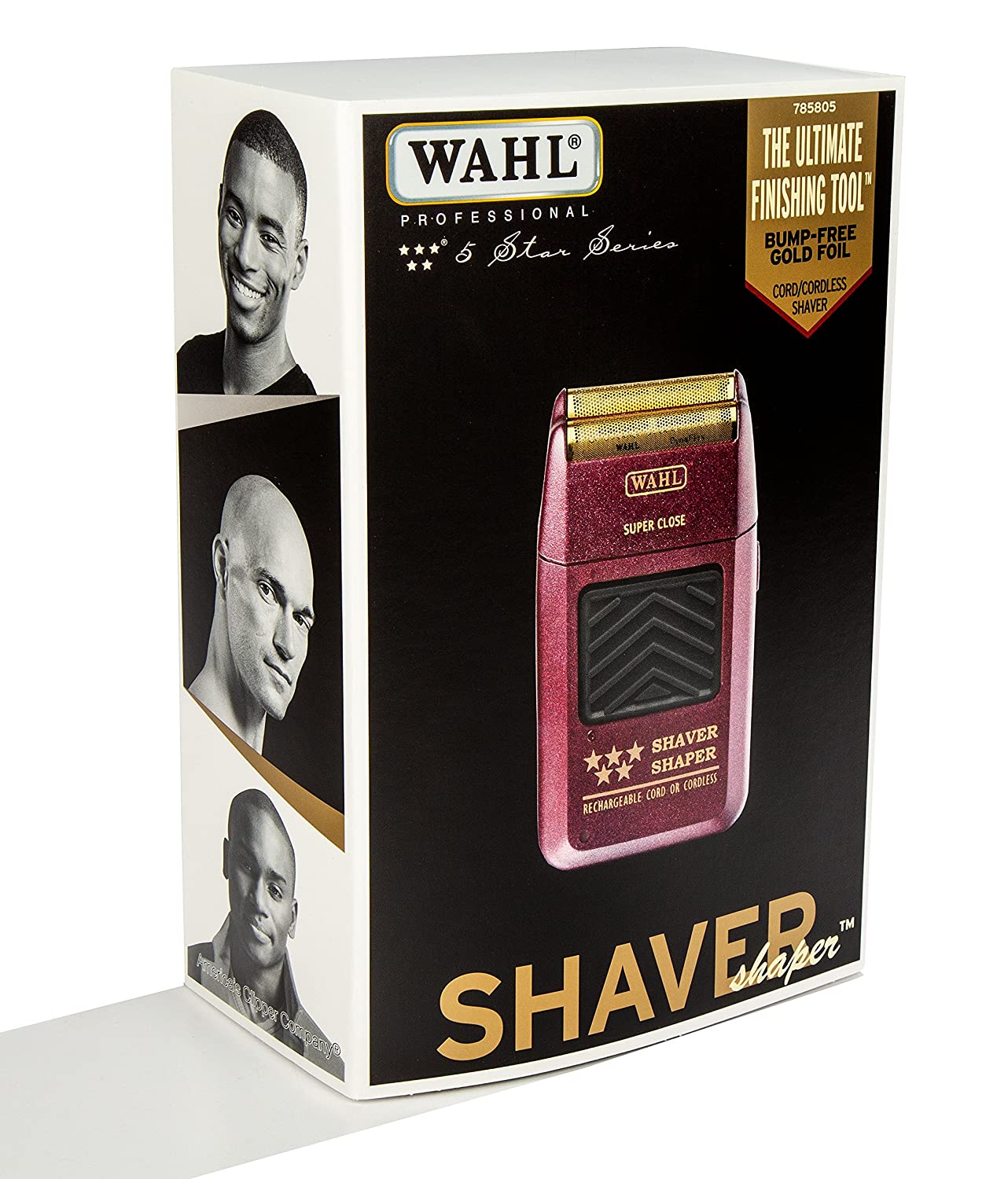 Wahl Professional 5-Star Series Rechargeable Shaver Shaper #8061-100 Up to 60  Minutes of Run Time Bump-Free, Ultra-Close Shave