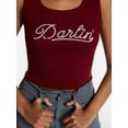 thumbnail image 4 of Kacey Lee Women's Darlin Graphic Cutaway Tank Top, Sizes XS-XXL, 4 of 5