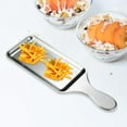 thumbnail image 3 of Platos rectangulares para servir Vajilla Plato para servir Bandeja de acero inoxidable para sashimi 331x115cm Plata, 3 of 9