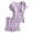 Purple, variant on Women's Pajama Sets Soft Comfortable Nursing Sleepwear Maternity for Breastfeeding Moms Postpartum Loungewear With Built In Bra Womens Pjs Sets