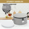 thumbnail image 3 of China Storage Container for Charger Plate - 13" W x 7" H - Includes 12 Felt Dividers. Hard Shell and Stackable with Padded Interior. Great for Platters, Big Plates and Serving Dishes up to 12.5" W, 3 of 7