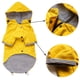 thumbnail image 2 of Chubasquero para perro con botones reflectantes, cremallera, impermeable, resistente al agua, cordón ajustable, capucha desmontable, 2 of 5