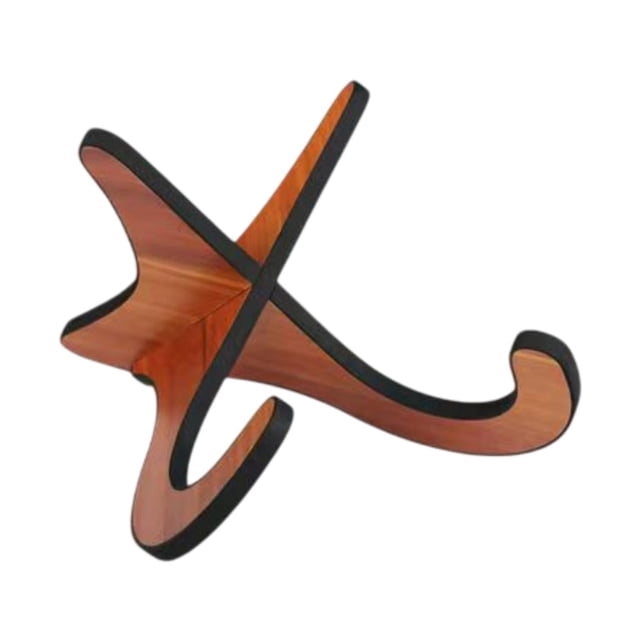 Ukulele stand portátil resistente estable versátil versátil X en forma de ukelele titular de ukelele stand para suministros para fiestas Estudio