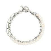 Fashion Pearl Bracelets-Punk Cuban Chain Bracelets For Men Women,High Quality Stainless Steel Bracelets, YQZIYOU