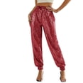 thumbnail image 2 of Summer Pants for Women Casual Cotton Linen Wide Leg Pants Pockets High Waisted Trousers Womens Pants Casual & Wide Leg, 2 of 4