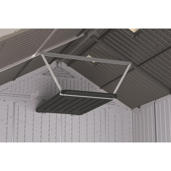 Trousse d’étagère panier en résine Suncast pour remise – 7.5 sq ft Organisateur mural de remise, capacité jusqu’à 30 lb