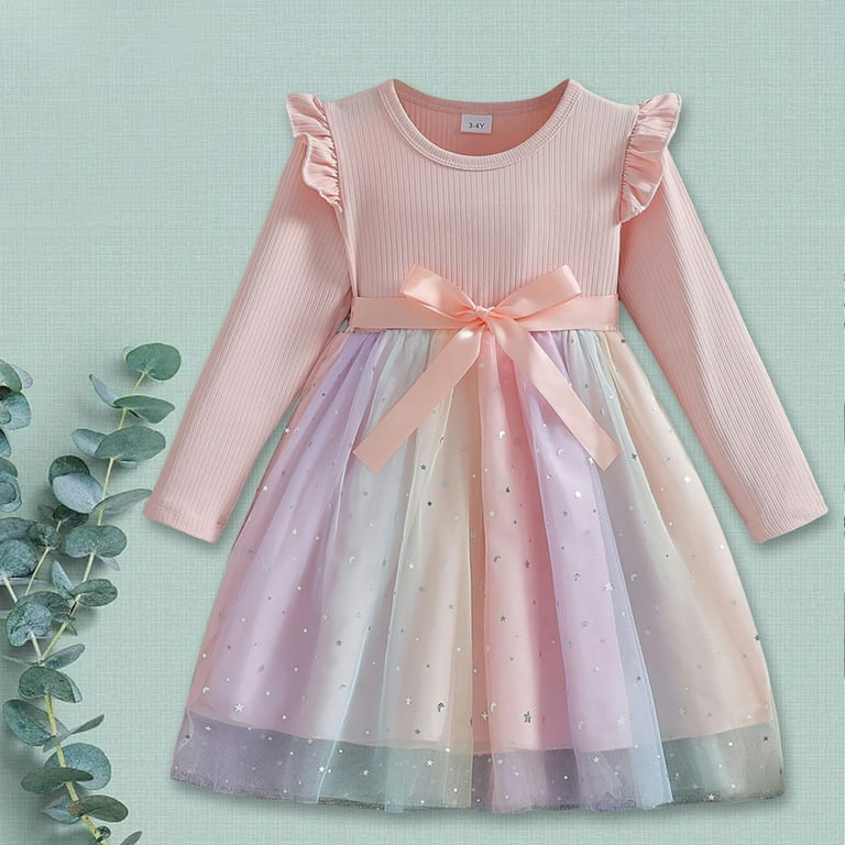 ZTKWD Princess Dress for Girls Sequin Tulle Sparkle Wedding Pageant Dresses  Princess Birthday Party 2-6Y Dress up for Girls - Walmart.com