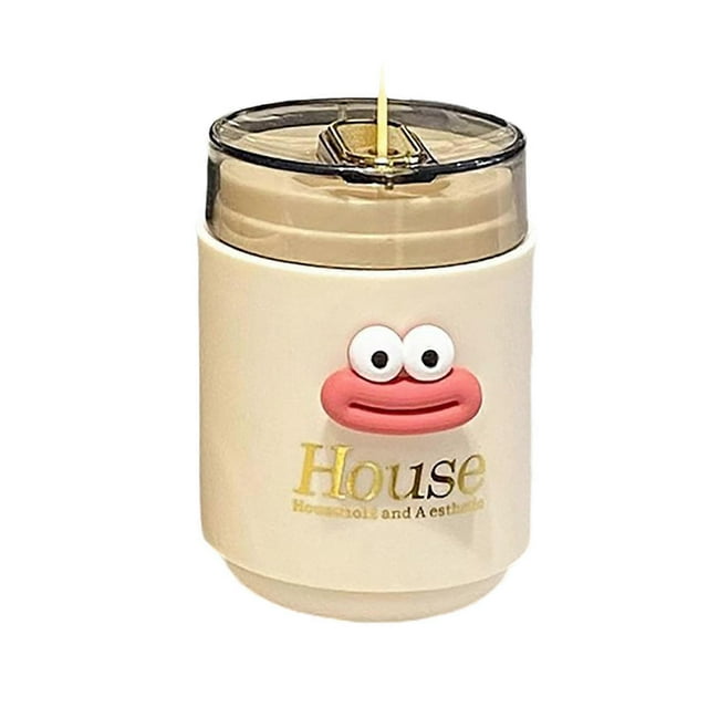 Toothpick Dispenser Toothpick Case Popping Up Toothpick Organizers Home Table Accessory Toothpick Jar for Toothpick Silver Color