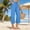 Blue, variant on Women's High Waisted Wide Leg Sweatpants Drawstring Elastic Waist Cropped Pants with Pockets for Athletic Workout and Boho Streetwear Beige S