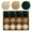A, variant on Qonioi Flocked Christmas Tree Ball Ornaments, 12 Pcs Plastic Hanging Christmas Balls for Xmas Tree Decoration, Brown Holiday Ornaments for Festive Decor