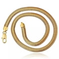 thumbnail image 2 of Yellow Gold Plated Necklace Chain 20 Inches 10Mm Lobster Clasp B344, 2 of 8