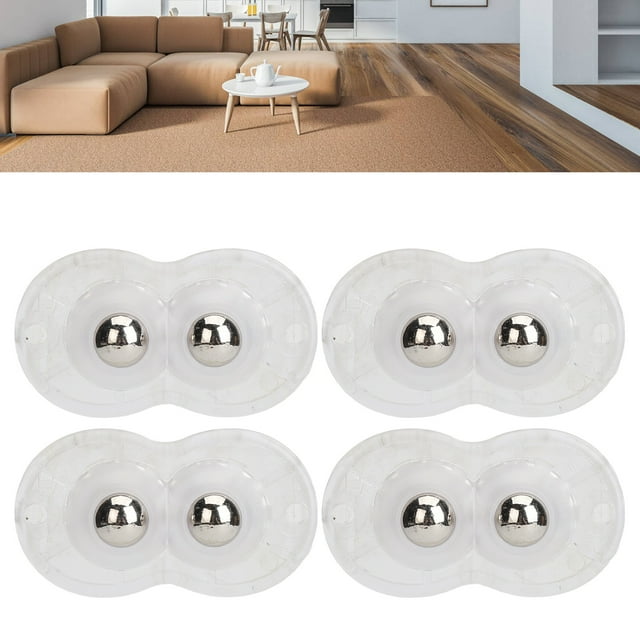 Roller Ball Universal Wheel, Flexible Strong Bearing Self Adhesive Caster Replacement for Home