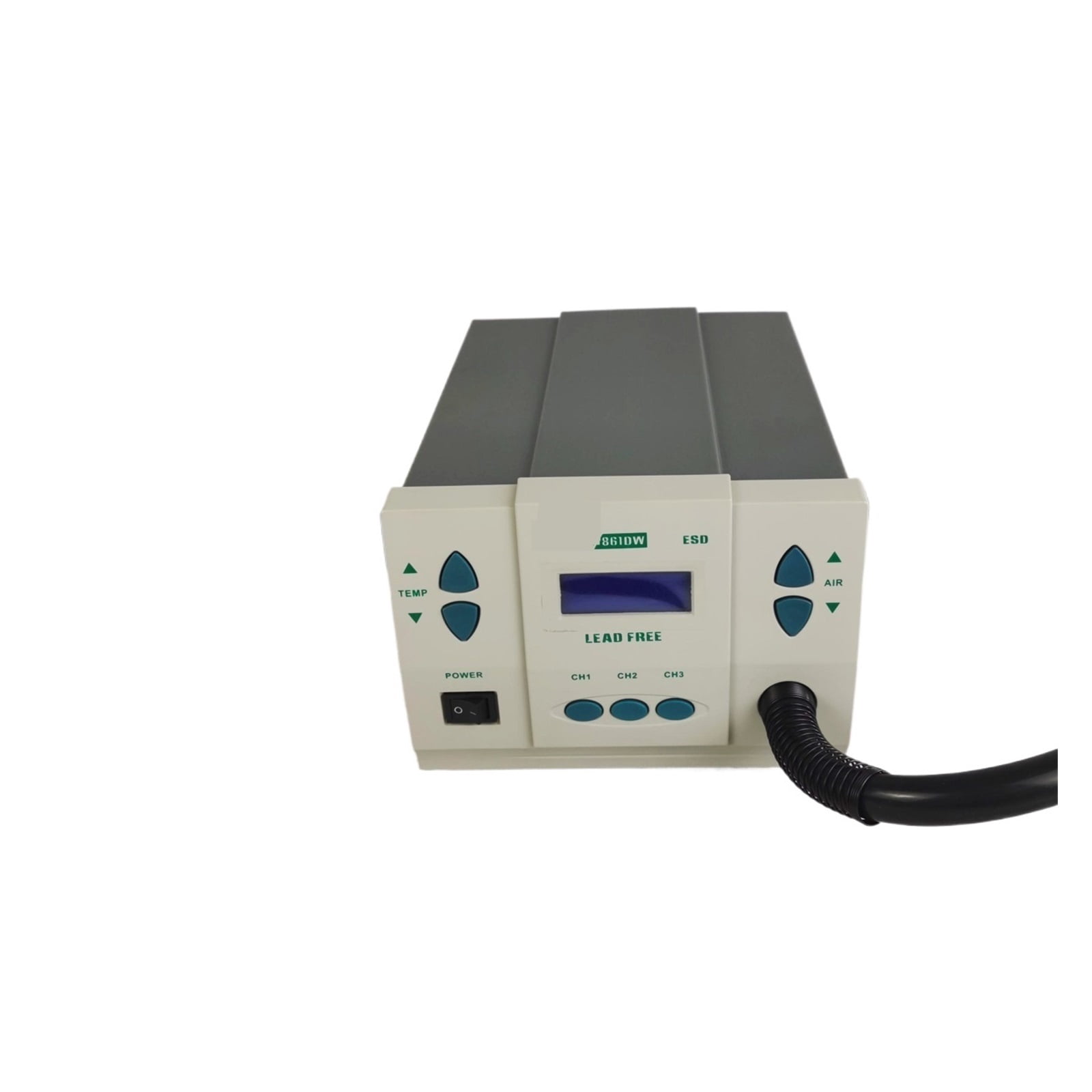 861DW 1000W Hot Air Rework Station PCB Soldering Repair Tool With Replaceable 5 8 10mm Heat Gun Nozzle ,Fast Heating and Auto Hibernate