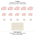 thumbnail image 3 of Big Dot of Happiness Rose Gold Grad - 2026 Graduation Party Centerpiece Sticks - Table Toppers - Set of 15, 3 of 8