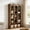 Brown, variant on Fnova 70.87" 5-Tier Bookshelf, Arched Design Display Bookcase with Open Storage Shelves, Versatile Organizer for Living Room, Bedroom, Home Office, Entryway