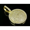 thumbnail image 5 of Forever Jewels 1.60Ct Round Cut Moissanite Cluster Men's Pendant 14K Yellow Gold Plated, 5 of 5