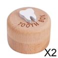 thumbnail image 1 of Organizador de almacenamiento de dientes,Caja de madera para dientes de bebé Caja de recuerdo para dientes,Caja para ,regalo de cumpleaños,Baby Shower,Organizador de, 1 of 8