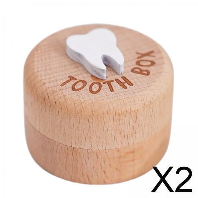Organizador de almacenamiento de dientes,Caja de madera para dientes de bebé Caja de recuerdo para dientes,Caja para ,regalo de cumpleaños,Baby Shower,Organizador de