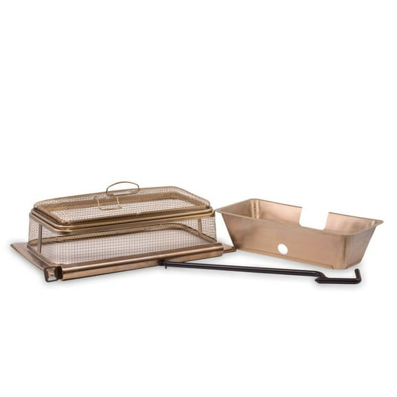 TIKI® Brand 18 Inch Retreat Fire Pit Accessory Metal Screen, and 32.9 Inch 2 Piece Poker, and Heat Deflector