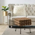 thumbnail image 6 of Home Soft Things Bubble Textured Stool Ottoman - Taupe - 17'' x 17'' x 17'', 6 of 7