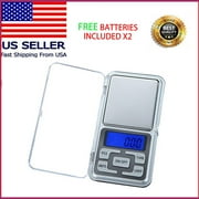 IDEALFORCE Portable 200g - 0.1g Digital Scale Jewelry Pocket Scale Balance Gram LCD Display Herb Scale Silver