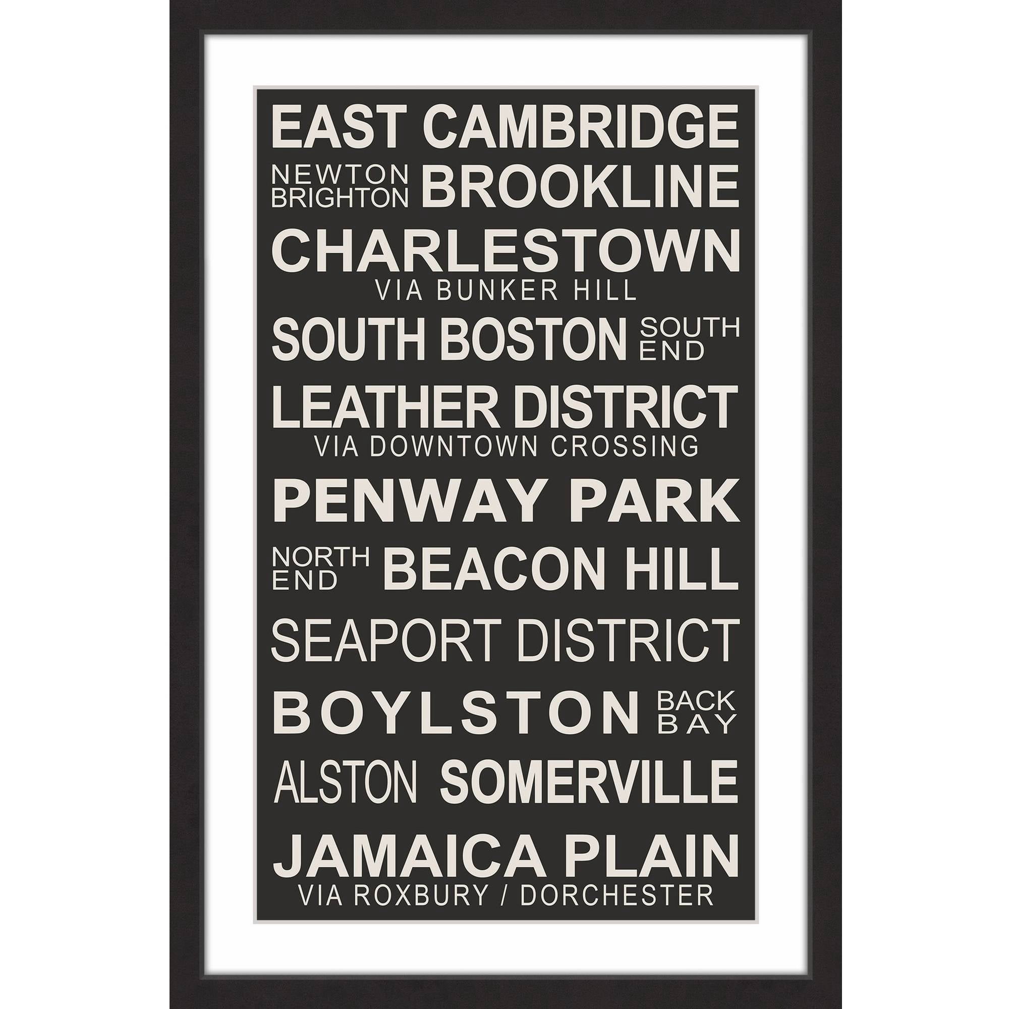 "Boston Suburbs" Framed Painting Print