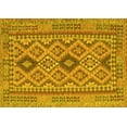 thumbnail image 1 of Ahgly Company Machine Washable Indoor Rectangle Oriental Yellow Traditional Area Rugs, 2' x 4', 1 of 4