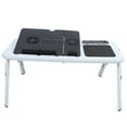 thumbnail image 2 of Bandeja Plegable Para Ordenador Portátil, PC, Cama, Sofá, Escritorio, Mesa Con Ventilador Frío, Marco Estable, Bandeja Deslizante Para Teclado Para Un Uso Conveniente, 2 of 7